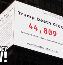 Trump Death clock Times square Eugene Jarecki