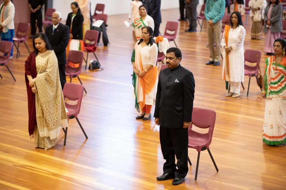 Independence Day 2020 New Zealand, Independence Day celebration in New Zealand, new zealand independence day, high commissioner of india, new zealand India, muktesh pardesi