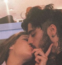 Gigi Hadid Rare Kissing Photo Zayn Malik Gigi hadid smooch