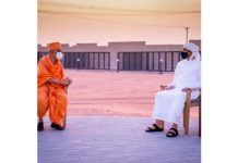 Sheikh Abdullah of the UAE inspected Hindu temple in Abu Dhabi