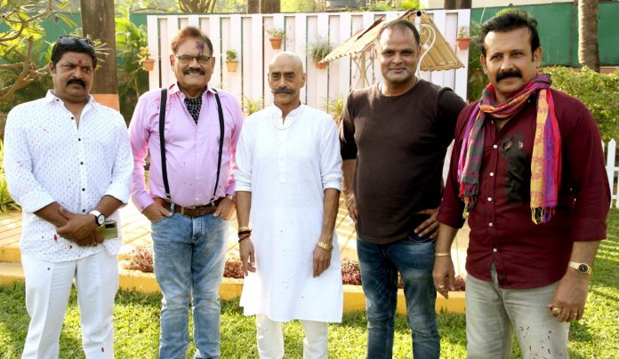 Pankaj Berry who is known for his character Tathacharya in the serial Tenalirama will be seen in a different role in the Hindi film Trahimam. He just shot an intense seen with Mushtaq Khan , Adi Irani , Anand Prakash , Sumendra Tiwari, Mukesh Bhatiya and Deep at Tulsi Vihar studio at Madh Island , Malad West. The film is produced by Neetu Tiwari and Sumendra Tiwari under the banner of Sumendra Tiwari Films and Dushyant Corporation in association with Origin Film Lab . The film is co-produced by Fahim Qureshi and directed by Dushyant Pratap Singh. The film's story is based on a true and real incident from Uttar Pradesh.