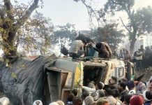 10 killed in a truck-bus collision in Uttar Pradesh's Moradabad