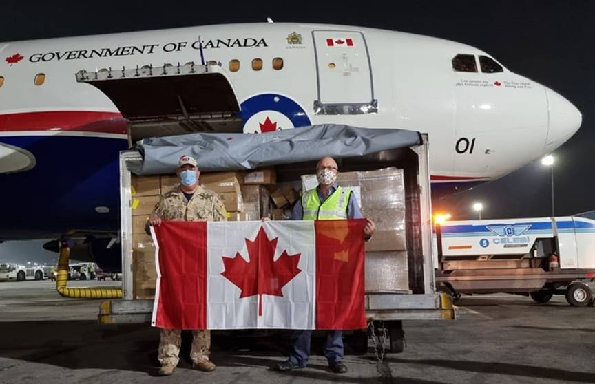 Second Canadian flight carrying medical supplies lands in New Delhi