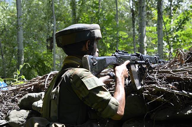 Srinagar: 3 terrorists killed in Kashmir encounter, another militant has been killed taking toll to three in Shokbaba forest area of North Kashmir’s Bandipora district in Srinagar, on Saturday, July 24, 2021. (Photo: IANS)