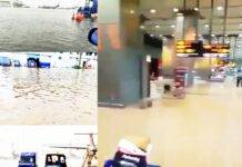 Waterlogging in IGIA due to heavy rain, but operations not affected