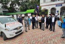 Principal District and Sessions Judge, Patiala House Court Sh. Dinesh Kumar Sharma flagged off The Legal Aid Van