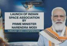 PM Modi launches Indian Space Association .(photo:Modi Twitter)