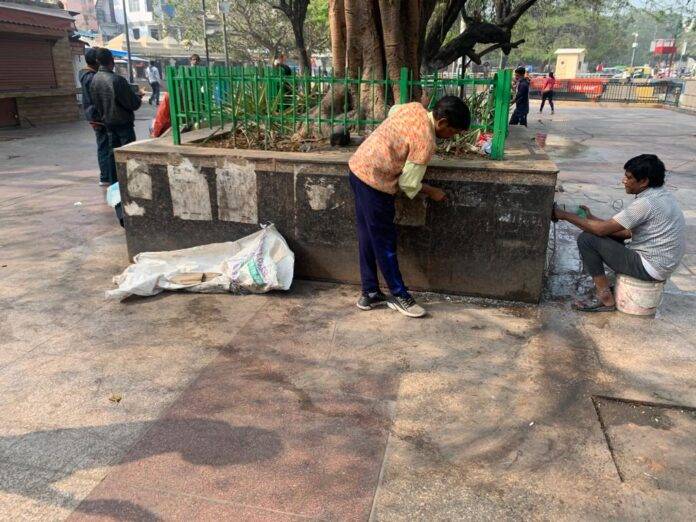 NDMC will start soon the mechanical sweeping work at hanuman Mandir vatika in the second phase