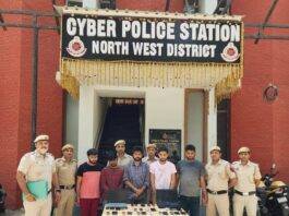 A fake call-center busted by team cyber police station, north-west