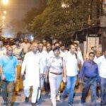 Peace March of Delhi Police alongwith the members of Aman committee in the area of Jahangirpuri