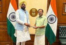 Punjab Minister Kuldeep Singh Dhaliwal calls upon Union Minister of State for External Affairs V. Muraleedharan Demands for direct flights to Canada, U.S.A, Australia and England from Amritsar Airport