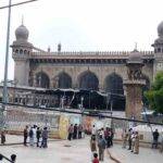 Hyderabad: Police deployed outside the Mecca Masjid during Friday prayers as the mosque re-opened amid COVID-19 pandemic, in Hyderabad on Sep 11, 2020. (Photo: IANS)