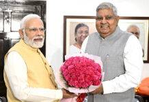 President and PM congratulate Dhankhar on being elected Vice President