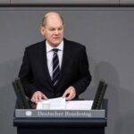 German Chancellor Olaf Scholz delivers his first government statement at the Reichstag building in Berlin. (Xinhua/Shan Yuqi/IANS)