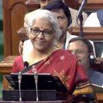 New Delhi: Union Finance Minister Nirmala Sitharaman presents the Union Budget 2023-24 in the Lok Sabha, in New Delhi,on Tuesday, Feb. 1, 2023. (Photo:IANS/Sansad TV)