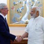 Committed to growing, investing across the country: Cook tells PM Modi.(photo:Twitter)