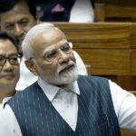 New Delhi: Prime Minister Narendra Modi speaks in the Lok Sabha