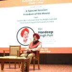 Hindu College Hosts Special Parliament Session with Hon’ble Union Minister Shri Hardeep Singh Puri