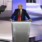 Former U.S. President Donald Trump during the Republican National Convention in Milwaukee