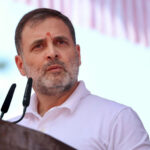 Kolhapur: LoP Rahul Gandhi addresses the event unveiling the statue of Chhatrapati Shivaji Maharaj