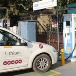 New Delhi: A view of the Energy Efficiency Services Limited (EESL) Electric Vehicle charging station in New Delhi on Oct 7, 2020. (Photo: IANS)