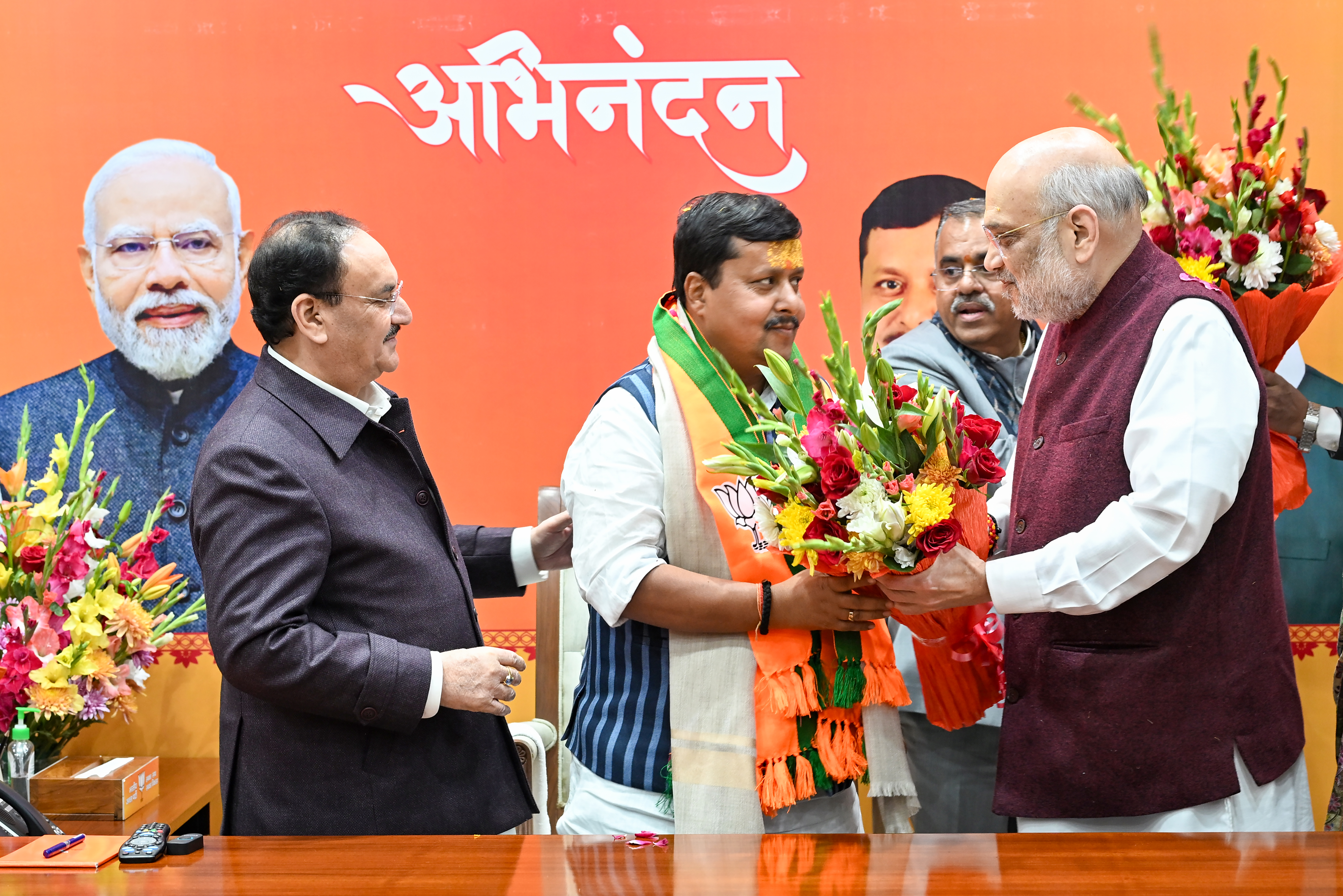 New Delhi: Nitin Nabin's felicitation programme at BJP HQ